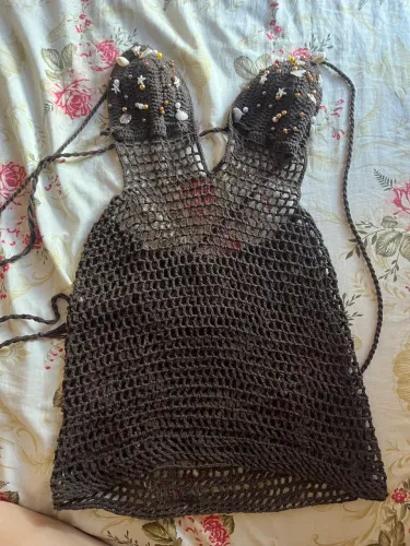 Vestido de crochê