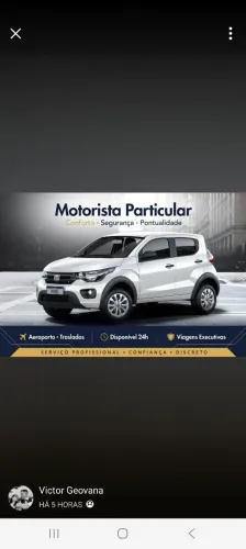 Motorista com carro propio precisando so chamar