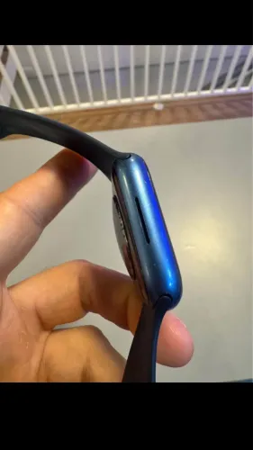 Apple Watch Series 7 45mm Azul - Completo na Caixa (Impecável)