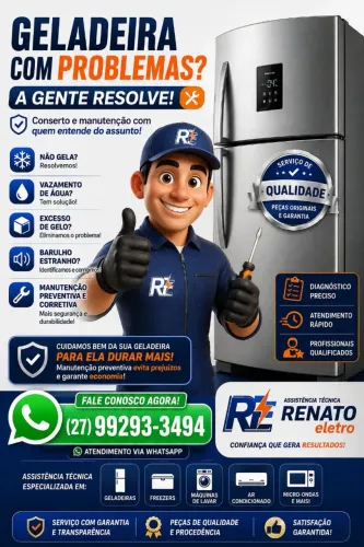 assistência técnica em geladeira, microondas lava e seca tvs