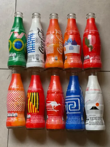 Garrafas Coca-Cola edição limitada olimpíadas - 200ml