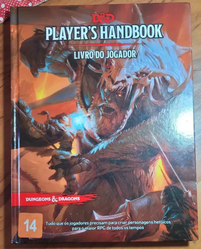 Dungeons & Dragons (D&D) Livro do Jogador - RPG de Mesa - Usado e em bom estado.
