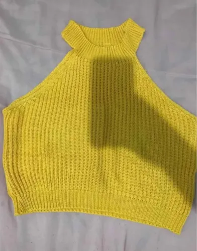 Cropped de crochê