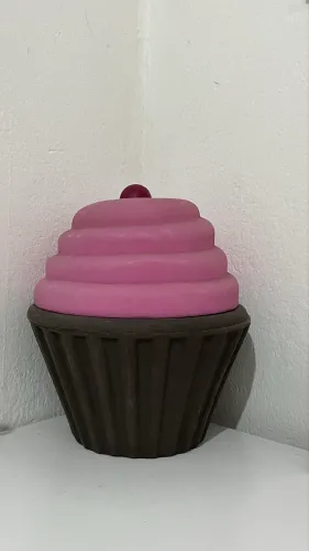 Luminária LED Cupcake Rosa