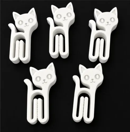 Kit 5 Pregadores de Embalagem Gatinho - 5 Unidades por R$ 10