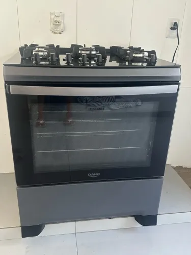Vendo fogão 5 bocas Dako Preto Supreme Glass