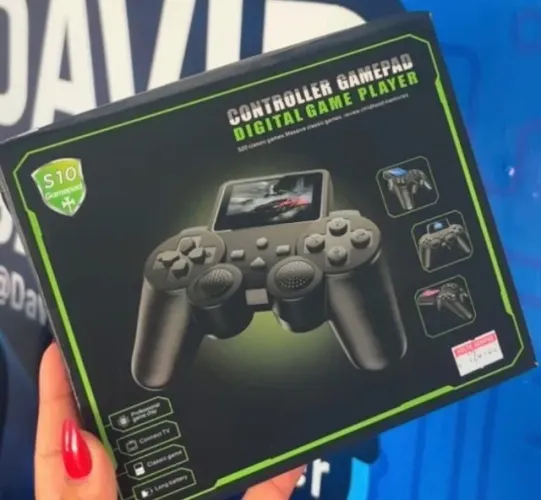 Vídeo Game portátil com jogos NOVO