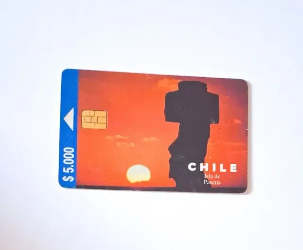 cartão telefônico antigo chile colecionador 1998