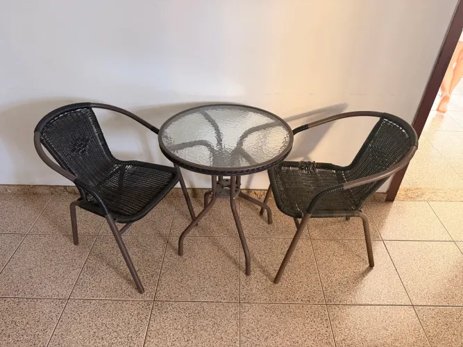 Conjunto Mesa e Cadeira área externa
