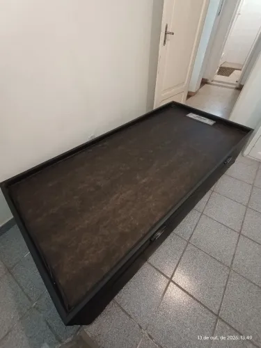 Cama baú solteiro