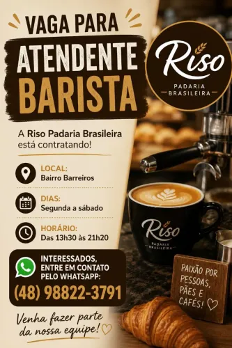Vaga Barista atendente