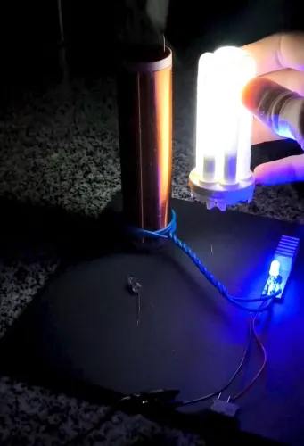 Bobina de Tesla Projeto de Feira de Ciências 
