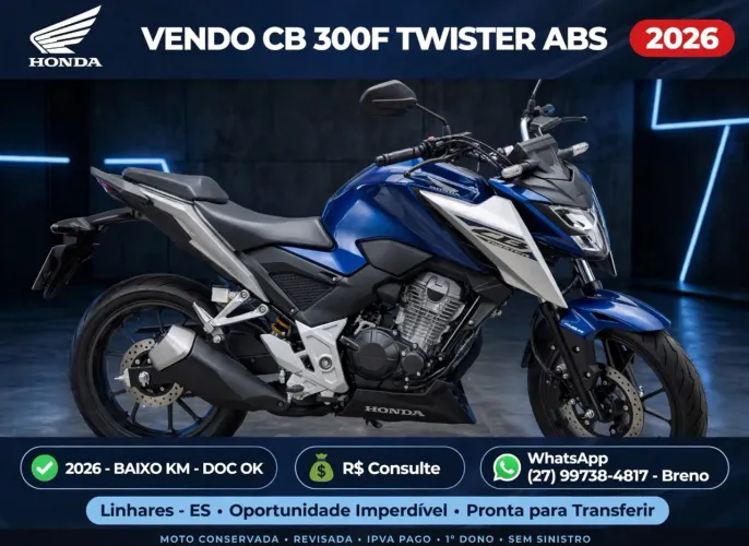 HONDA/CB300F TWISTER ABS/ANO 2026
