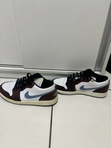 Air Jordan 1 Low Brown Blue Grey Original