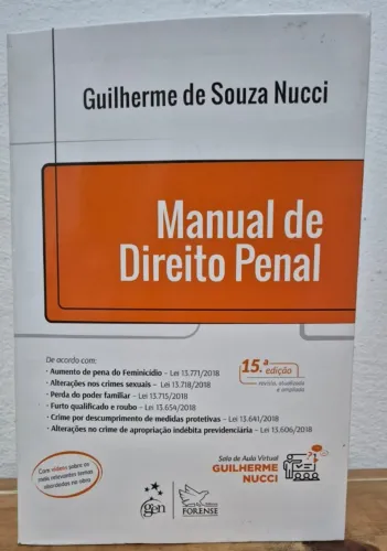 Livro: manual de direito penal - nucci - 15ª edição - 01.02.2019