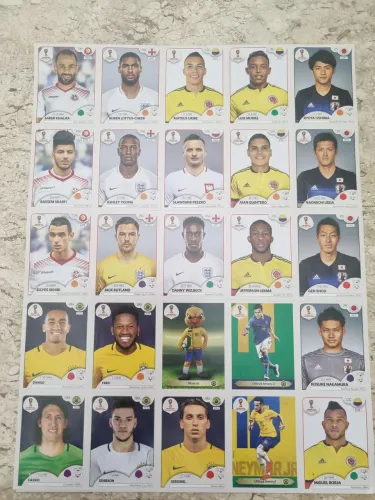 Figurinhas copa 2018, kit atual. 25 fig
