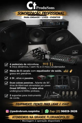 Aluguel de som para festas e eventos, a partir de 350$