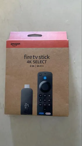 Fire TV Stick 4K Select Amazon - Novo na Caixa (Com Comando de Voz Alexa)