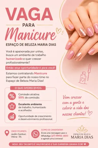 Vaga de manicure 