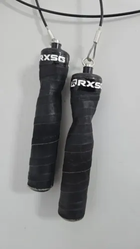 Manoplas Corda Speed Rope RX Smart Gear cor Preto crossfit aerobico