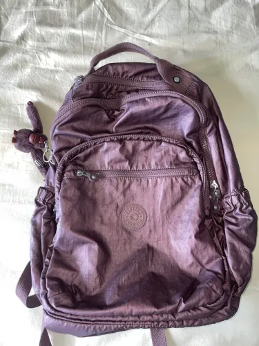 Mochila Kipling Seoul XL Roxa Metálica