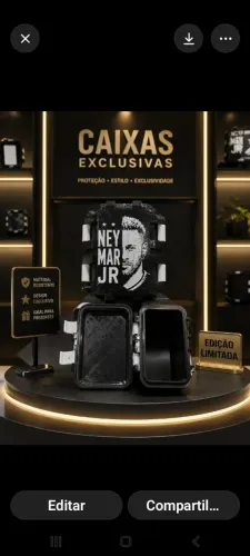 Caixa grande para figurinhas da copa