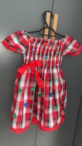 VESTIDO INFANTIL FESTA JUNINA