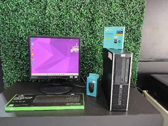 Setup Completo Hp Compaq Com Monitor 17 Polegadas, Processador I5 Com Wifi