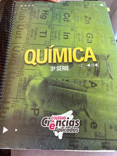 Livro química 3° série ciências aplicadas