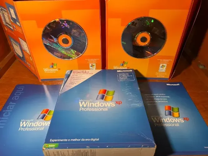 Microsoft Windows XP Professional na Caixa com todos os acessórios e nota fiscal- RELÍQUIA