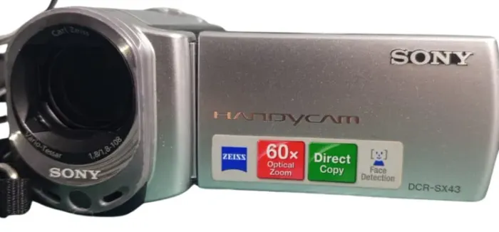 Filmadora Sony Handycam DCR-SX43 4GB + Zoom 60x + Card + Cabo completa