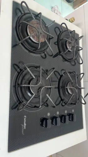 Fogão cooktop + móvel para base
