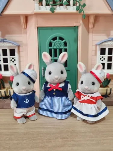 Sylvanian families coelhos Yokohama + balanço 
