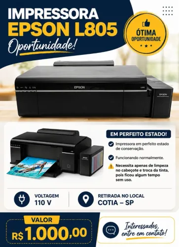 Epson L805 ecotank oportunidade!