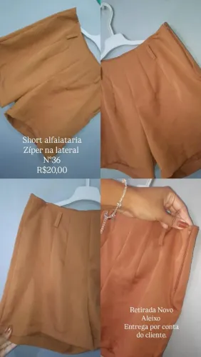Short alfaiataria 