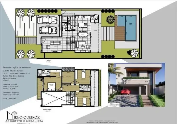 Casa com 3 dormitórios à venda, 226 m² por R$ 807.384,40 - Sapé II - Caçapava/SP