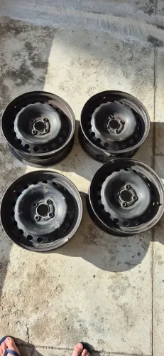 Conjunto 4 rodas Ferro Aro 15 Original Renault Logan/Sandero