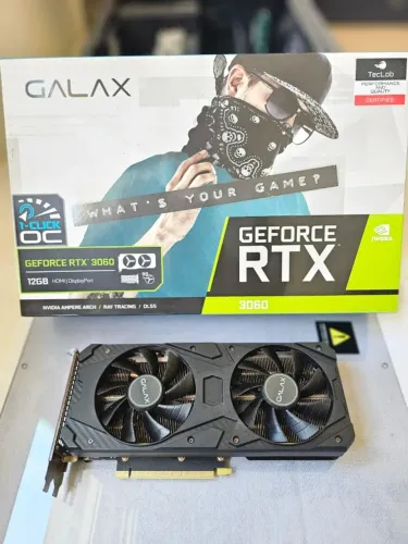 Placa de Vídeo GeForce RTX 3060 Galax 1-CLICK OC 12GB GDDR6 192bit