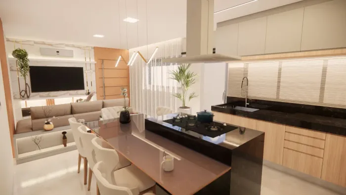 Arquiteto: Projetos de Cozinhas e Móveis Planejados (3D e Detalhamento)