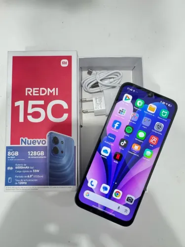 Redmi 15C 128gb 8gb ram. R$: 480,00.