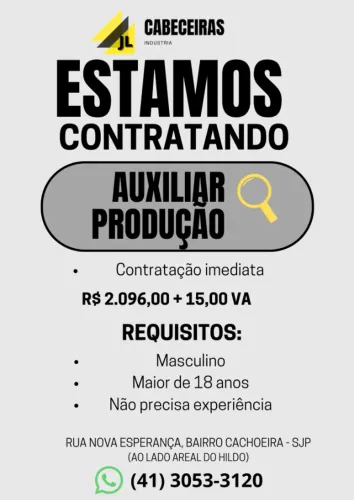 AUXILIAR DE PRODUÇÃO