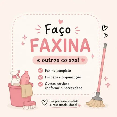 Faço faxina 