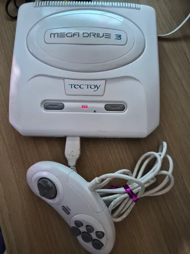 Mega drive 3 Tectoy  Branco Jogos na Memória 