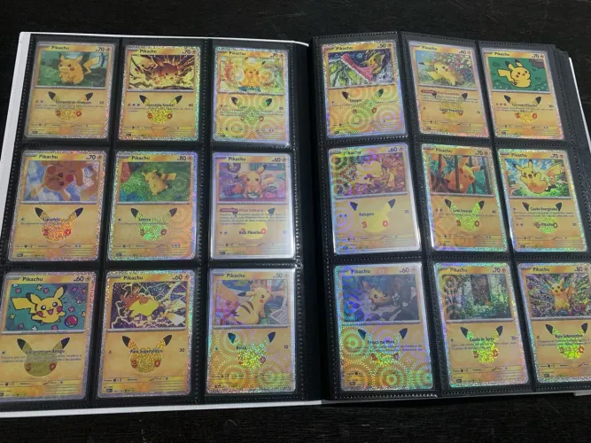 coleção completa pikachu 30 anos + os dois pikachus ex