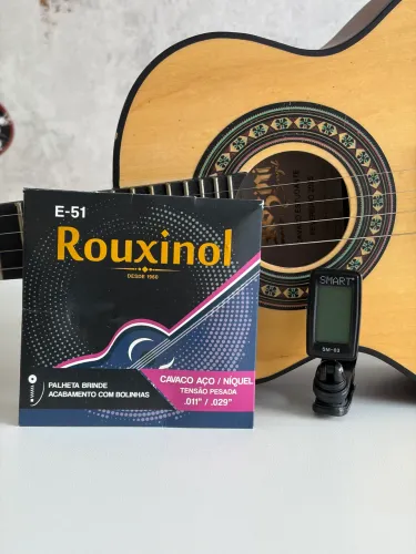 Cavaco Rozini + afinador + capa + 2 palhetas + cordas reservas