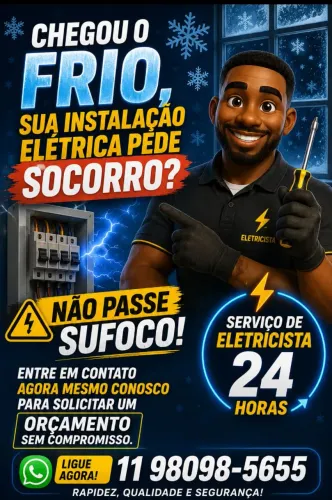 Eletricista emergencial 24h