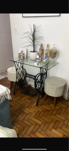 Pé de maquina (acompanha vidro)