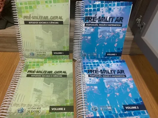 Livro pré militar  $ 150,00