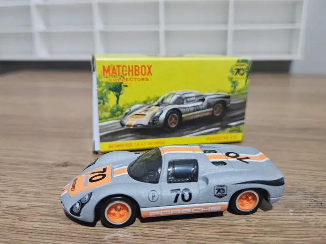 Matchbox Porsche 910 Collectors 70 anos Cinza