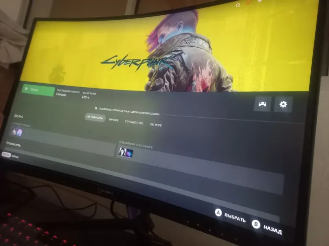 Monitor Gamer Husky 23,5" Curvo Full HD 165Hz